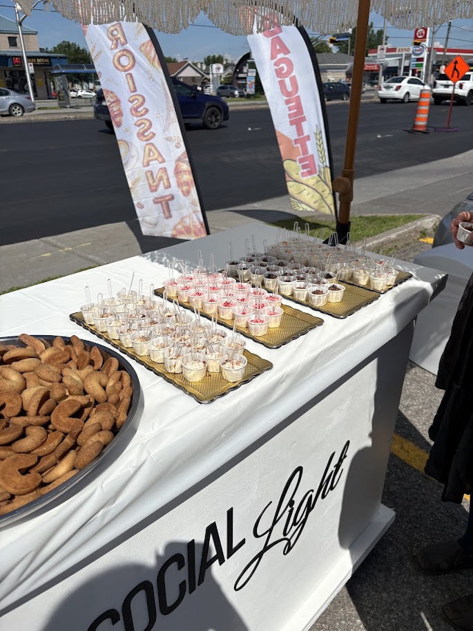 Présentation de pâtisseries Perle d'Or